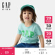 GAP男幼童2025春季新款棉質(zhì)米奇印花logo短袖T恤上衣美版744760