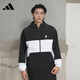 阿迪達斯男子運動(dòng)休閑連帽夾克外套IA6790 黑色 XL