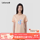 LAFUMA樂(lè )飛葉短袖T恤女 戶(hù)外夏季水柔棉時(shí)尚印花上衣 LFTS3BS28 杏仁棕I0 M (38)165/84A