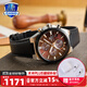 卡西歐（CASIO）商務(wù)休閑皮帶鋼帶手表男日韓腕表防水石英男士手表送男友新年禮物 EFS-S630BL-5A人造藍寶石鏡面