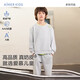 愛(ài)慕兒童（AIMER KIDS）時(shí)尚外穿抗菌兒童運動(dòng)休閑衛衣衛褲男女童中性套頭長(cháng)袖高彈奶皮衣 中性上衣AK341E241 130