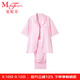 曼妮芬全棉西裝翻領(lǐng)家居服長褲起居服女士舒適睡衣睡褲20310882 100 粉色 L 165