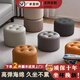 客廳真皮軟包凳子家用換鞋凳茶幾凳沙發(fā)凳皮墩方凳妝凳小圓凳矮凳 活力橙30*30*30【特小號圓】適合茶幾凳 柔軟超纖納帕耐摔皮革+實(shí)木框架+4cm厚海綿