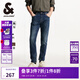 杰克·瓊斯（JACK&JONES）男裝時(shí)尚潮流百搭衣身水洗磨白彈力略修身牛仔褲男薄絨224432045 深牛仔藍A14 常規 深牛仔藍A14 32 175 W32/L32