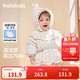 巴拉巴拉嬰兒花版羽絨服女童冬季短款外套保暖2024甜美時尚萌208424107010