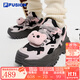 FILA FUSION斐樂(lè )潮牌女鞋BIANCO厚底潮鞋硬糖鞋跑步鞋 黑舞鞋/丁香灰紫-TL 37.5