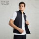 EMZ鄂爾多斯春夏新款男士馬甲彈力透氣運動(dòng)輕薄純色立領(lǐng)男款無(wú)袖外套