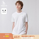 哈吉斯（HAZZYS）男裝 夏季款休閑通勤舒適短袖T恤男ASTZE0BBX51 米黃色OW XL (180/100A 50)
