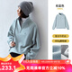 雲(yún)上生活【城市運(yùn)動(dòng)風(fēng)系列】簡(jiǎn)約半拉鏈奧粒絨外套春秋上衣女W8655X 崧藍(lán)色 S