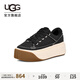 UGG春季新款女士時(shí)尚舒適輕便厚底系帶低幫EZ杜茨休閑鞋 1167499 BLK | 黑色 38