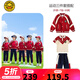 G.DUCKKIDS班服套新小學(xué)生幼兒園園服校服春秋款兒童套裝三件款定制純棉紅色 秋款三件套 180 【建議16-17歲】碼建議75-85cm年