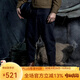 AKSERIESAK男裝VINTAGE新復(fù)古回潮小錐口袋褲休閑褲男商場(chǎng)同款1712080 藏藍(lán)色 34