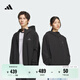 adidas拒水防風(fēng)休閑連帽夾克外套男女秋季新款阿迪達斯官方輕運動(dòng)   黑色   XL