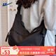 回力斜挎包女通勤大容量單肩包2025新款春夏休閑百搭托特包韓版腋下包 黑色【可放11寸平板】