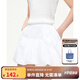 ELLE KIDS童裝 25春夏季女童加裝同色里褲戶外運(yùn)動(dòng)風(fēng)A字版休閑花苞半裙 本白色 165 （M）