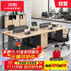漢宏（HANHONG）職員辦公桌簡約現(xiàn)代屏風卡座四人六人辦公室員工位辦公桌椅組合