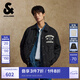 杰克·瓊斯（JACK&JONES）【七夕情人節(jié)禮物】秋冬翻領(lǐng)輕薄鴨絨羽絨服男襯衫夾克保暖外套 E41黑色 M 175