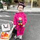 奧特曼童裝女童套裝秋裝2025新款洋氣兒童衣服春秋季女孩時(shí)髦運(yùn)動(dòng)兩件套 玫紅色 90 建議80-90cm1歲半-2歲