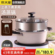 炊大皇 湯鍋易潔不粘鍋煲湯燉煮熬粥湯奶鍋24cm 電磁爐通用 繽紛B50229