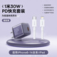 倍思小酷30w氮化鎵充電器適用蘋(píng)果17/16/15充電頭usbc套裝蘋(píng)果15Promax快充頭14Pro手機ipadtypec插頭 【蘋(píng)果6-14套裝】30W凝夜紫+1米PD快充線(xiàn)