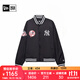 NEW ERA紐亦華春秋MLB棒球服外套男女情侶NY洋基隊休閑夾克 14385106-黑色 S