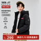 鴨鴨（YAYA）兒童羽絨服男童女童2025年冬季新款休閑連帽短款童裝保暖外套HY 星空黑色 160 160/80(160)