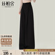 絲柏舍高腰闊腿西褲女2025秋裝新款簡(jiǎn)約垂感顯瘦寬松款休閑褲