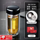 希諾（HEENOOR）抗菌玻璃杯雙層隔熱男士水杯旗船店茶杯鵝蛋泡茶杯子 紫羅蘭 230ml