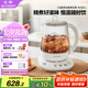 北鼎【無膠水】養(yǎng)生壺中藥壺多功能養(yǎng)生壺迷你玻璃煮茶器煮茶壺1.5L K123本白色 國家補貼七夕節(jié)禮物