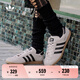 adidas「T頭鞋」STADT經(jīng)典時尚薄底運動板鞋男女阿迪達斯三葉草   奇跡石英色/黑色   37