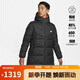耐克NIKE羽絨服男中長(cháng)款連帽 FLD PARKA外套 DV1134-010黑L