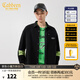 卡賓男裝潮流拼接寬松襯衫春季款字母印花外套時(shí)尚男女同款W 煤黑色01 48/170/M