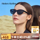 海倫凱勒（HELEN KELLER）海倫凱勒2025年新品太陽(yáng)鏡女個(gè)性窄框貓眼墨鏡防紫外線(xiàn)男H2703 H2703H01全灰綠(偏光)片+ 亮黑框