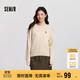 森馬（Semir）史努比系列毛衣女冬彩點(diǎn)含羊毛插肩袖繡花圓領(lǐng)套頭衫101724107025