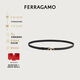 菲拉格慕（Ferragamo）女士黑色GANCINI雙面腰帶 0675180_C  _ 85 七夕禮物送女友