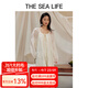 THE SEA LIFE歐海一生 連衣裙女2024夏季新款浪漫感優(yōu)雅舒適連衣裙Y16803-1 云白色 M