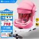 innokids兒童安全座椅汽車(chē)用0-4-12歲360度旋轉嬰兒i-size車(chē)載 夢(mèng)幻守護者 【旗艦款】公主粉+可折疊支撐腿