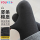 優(yōu)棵樹(shù)豎條紋打底褲女秋冬加厚保暖褲美腿顯瘦棉褲可外穿光腿神器 黑色