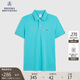 布克兄弟（BrooksBrothers）男士純色兩粒彩羊logo刺繡polo衫-BB100195867N1