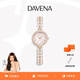 Davena【鞠婧祎同款】蒂瑋娜美人魚手表女士小表盤氣質(zhì)輕奢腕表送女友