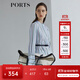 PORTS寶姿商場(chǎng)同款新品女裝簡(jiǎn)約百搭條紋開(kāi)叉襯衫LL8B057KFD079 白色條紋 S (4)