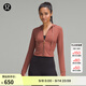lululemon丨Waist-Seamed Nulu? 女士腰部縫線(xiàn)拉鏈連帽衫 LW3HOES 古銅棕 S /6