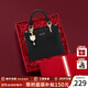 蔻一（Cnoles）包包女包2025女士斜挎高級感小手提包單肩包走心生日禮物送女友 黑色【限定禮盒裝】送老婆女友 少女感可愛(ài)貓咪卡通吊飾