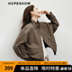 紅袖設計感短外套2025秋季新款女裝MIU系工裝風(fēng)休閑氣質(zhì)兩穿領(lǐng)上衣 咖啡037 M
