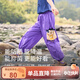 小虎寶兒【抑菌&涼感】男童休閑防曬長(cháng)褲夏薄女童戶(hù)外運動(dòng)褲中大童防蚊褲
