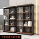 柚韻精品展柜陳列柜辦公室輕奢置物柜產(chǎn)品展示柜多功能落地文件展示架 橡木+黑架 長(cháng)120寬35高200CM