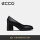 愛步（ECCO）優(yōu)雅氣質(zhì)舒適女士職場(chǎng)單鞋雕塑奢華55系列  黑色222603 37