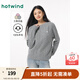 熱風(fēng)（Hotwind）冬季新款女士絞花針織衫老錢(qián)風(fēng)圓領(lǐng)內搭毛衣打底上衣 09灰色 M