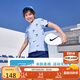NIKE3BRAND 耐克吸濕透氣短T+短褲2件套25年夏季男女童滿印彈力套裝