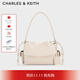 CHARLES&KEITH25秋新品雙口袋多背法翻蓋云朵手提包CK2-20671785 Oat燕麥色 S